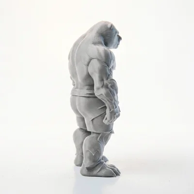 Mô hình người gấu (Man Bear) - Tượng sinh vật huyền bí in 3D