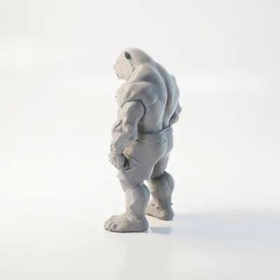 Mô hình người gấu (Man Bear) - Tượng sinh vật huyền bí in 3D