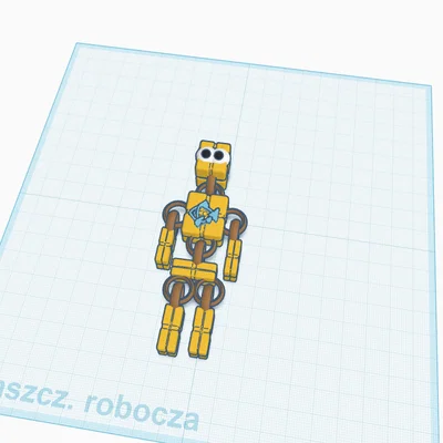 Mô hình robot linh hoạt Flexi Figure in 3D dễ thương