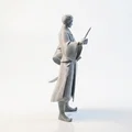 Mô hình Samurai cầm quạt - Tượng võ sĩ Nhật Bản in 3D - Thumbnail 3