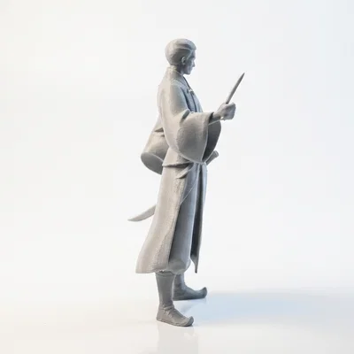 Mô hình Samurai cầm quạt - Tượng võ sĩ Nhật Bản in 3D