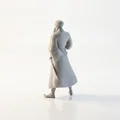 Mô hình Samurai cầm quạt - Tượng võ sĩ Nhật Bản in 3D - Thumbnail 4