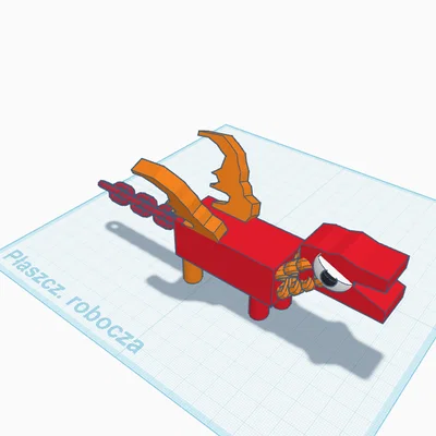Mô hình rồng lửa linh hoạt (Flexi Dragon) in 3D siêu cute