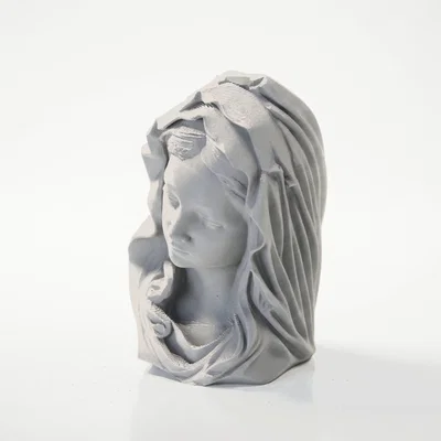 Tượng Bán Thân Đức Mẹ Maria - Mẫu In 3D Nghệ Thuật Tôn Giáo