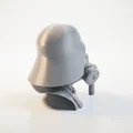 Mô hình tượng bán thân Masked Man phong cách Dystopian cho in 3D - Thumbnail 3