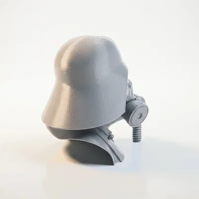 Mô hình tượng bán thân Masked Man phong cách Dystopian cho in 3D