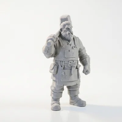 Mô hình chiến binh lùn Mason Fantasy in 3D
