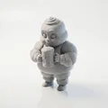 Mô hình Michelin Man uống bia – Tượng sưu tầm in 3D độc đáo - Thumbnail 1