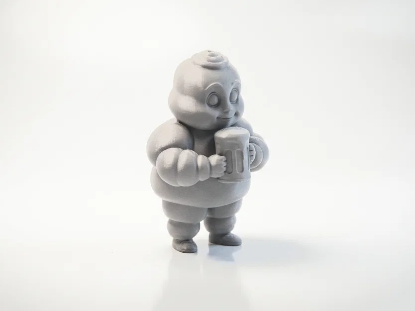 Mô hình Michelin Man uống bia – Tượng sưu tầm in 3D độc đáo - Image 2