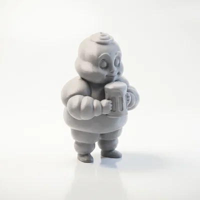 Mô hình Michelin Man uống bia – Tượng sưu tầm in 3D độc đáo