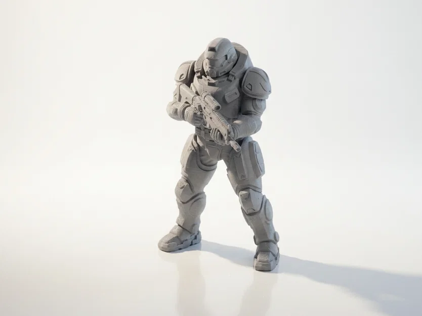 Mô hình tượng Mech Suit Gunman Sci-Fi in 3D - Image 1