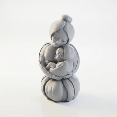 Tượng Mẹ và Bé In 3D - Mô Hình Trang Trí Tinh Tế