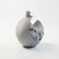Mô hình 3D trang trí phòng bé: Em bé ngủ trên trăng khuyết - Thumbnail 2