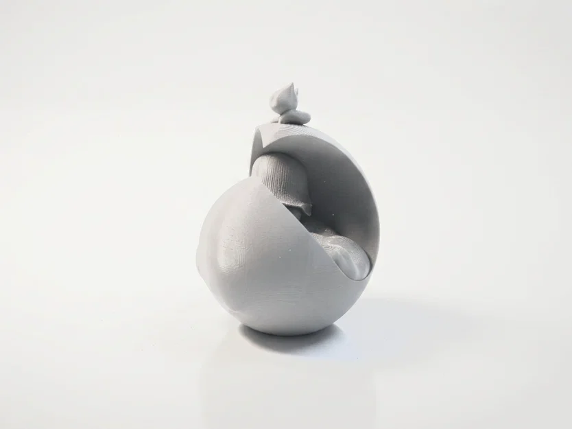 Mô hình 3D trang trí phòng bé: Em bé ngủ trên trăng khuyết - Image 4