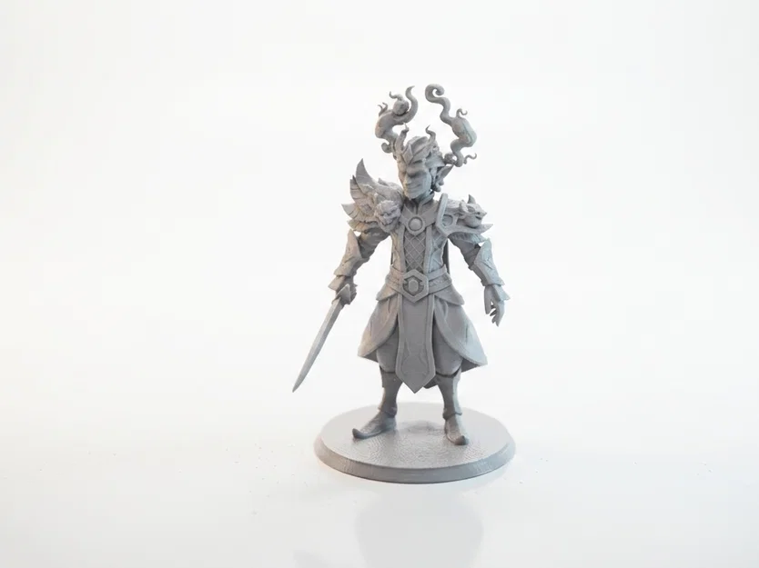 Mô hình chiến binh yêu tinh tinh nghịch - Tượng fantasy in 3D - Image 1