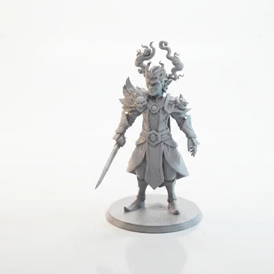 Mô hình chiến binh yêu tinh tinh nghịch - Tượng fantasy in 3D