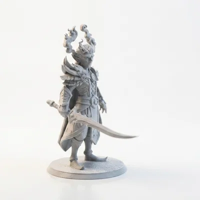 Mô hình chiến binh yêu tinh tinh nghịch - Tượng fantasy in 3D