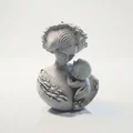 Tượng điêu khắc Mẹ và Bé in 3D - Thumbnail 1