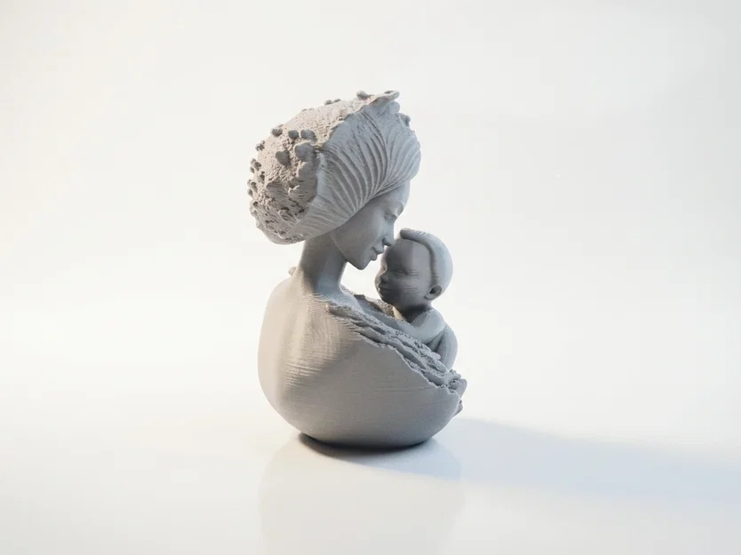 Tượng điêu khắc Mẹ và Bé in 3D - Image 2