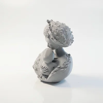 Tượng điêu khắc Mẹ và Bé in 3D