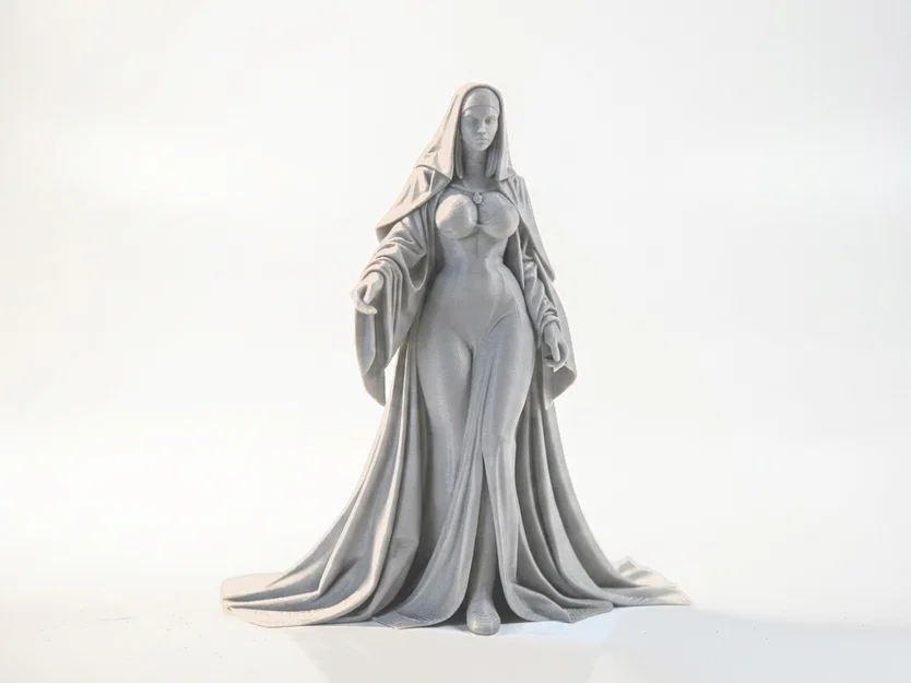 Mô hình in 3D tượng Mother Superior với áo choàng trùm đầu - Image 2