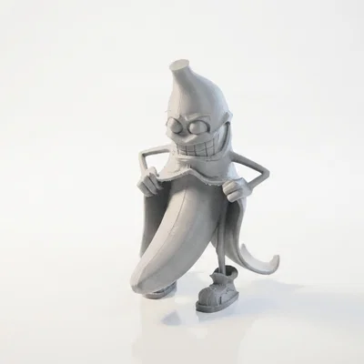 Tượng Chuối Tinh Nghịch Trang Trí Bàn Làm Việc - File In 3D Độc Đáo