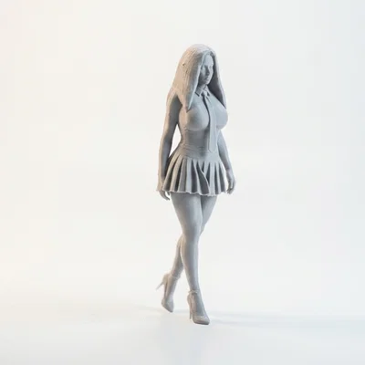 Mô hình Figurine Nữ Sinh Tinh Nghịch in 3D sưu tầm