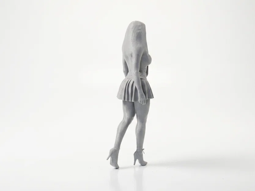 Mô hình Figurine Nữ Sinh Tinh Nghịch in 3D sưu tầm - Image 3