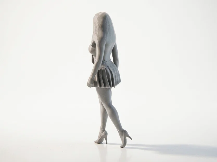 Mô hình Figurine Nữ Sinh Tinh Nghịch in 3D sưu tầm - Image 4