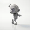 Mô hình 3D Cụ Ông Cầm Ghi Chú - Figurine trang trí độc đáo - Thumbnail 1