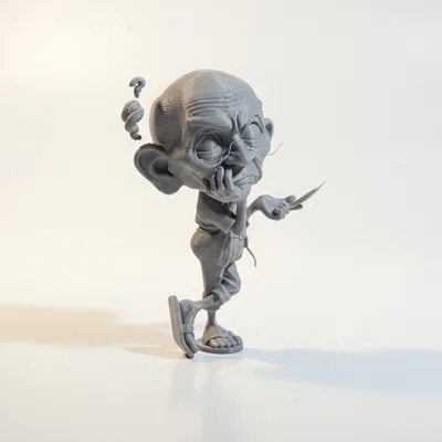 Mô hình 3D Cụ Ông Cầm Ghi Chú - Figurine trang trí độc đáo