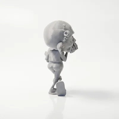 Mô hình 3D Cụ Ông Cầm Ghi Chú - Figurine trang trí độc đáo