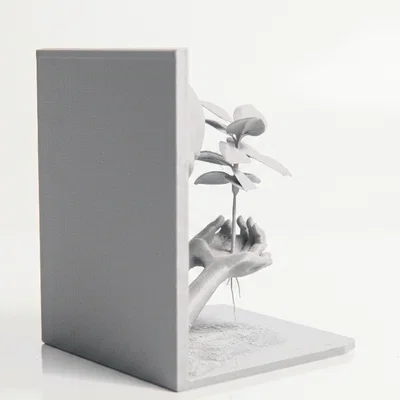 Tượng Nghệ Thuật Hình Người Và Cây Cối - Mẫu In 3D Độc Đáo