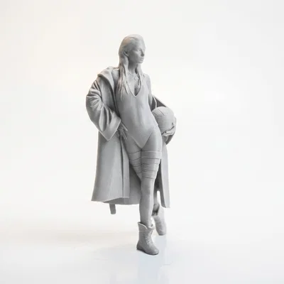 Mô hình 3D Cầu Thủ Đang Cầm Bóng - Tượng Thể Thao Ấn Tượng