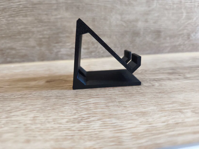 Giá đỡ điện thoại 3D để bàn nhỏ gọn, hỗ trợ sạc pin - Image 2