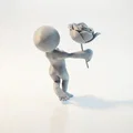 Mô hình 3D Figurine Cầu Hôn Lãng Mạn - Thumbnail 3