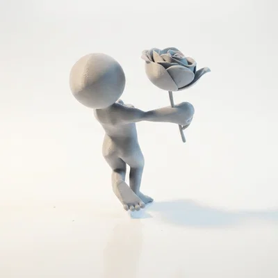 Mô hình 3D Figurine Cầu Hôn Lãng Mạn