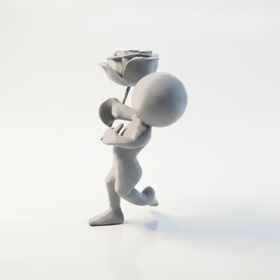 Mô hình 3D Figurine Cầu Hôn Lãng Mạn