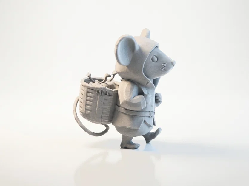 Mô hình tượng chú chuột Ratpacker mặc áo Hoodie in 3D - Image 2