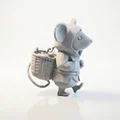 Mô hình tượng chú chuột Ratpacker mặc áo Hoodie in 3D - Thumbnail 2