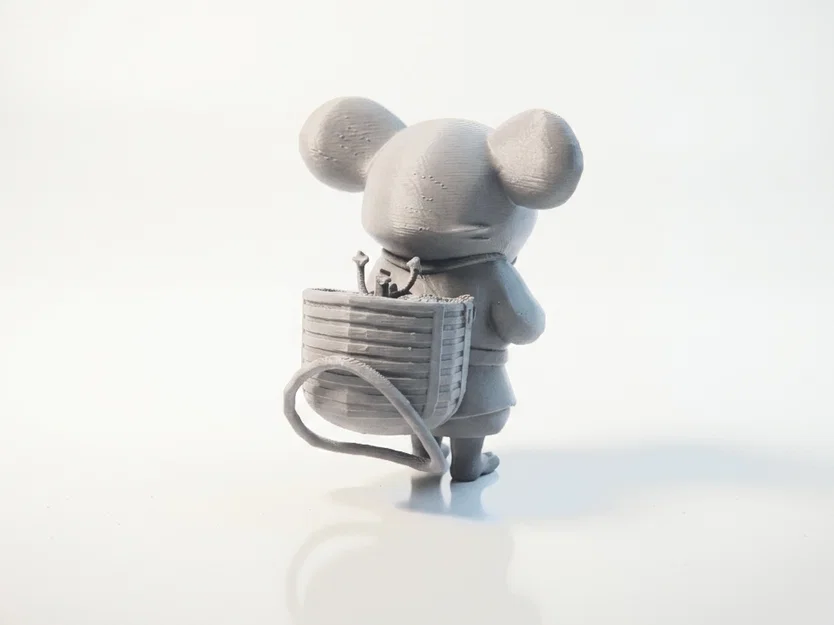 Mô hình tượng chú chuột Ratpacker mặc áo Hoodie in 3D - Image 3