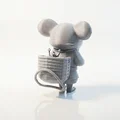 Mô hình tượng chú chuột Ratpacker mặc áo Hoodie in 3D - Thumbnail 3