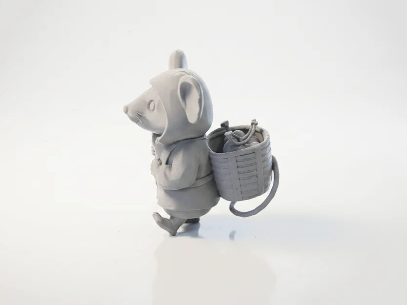 Mô hình tượng chú chuột Ratpacker mặc áo Hoodie in 3D - Image 4