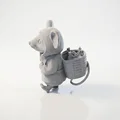 Mô hình tượng chú chuột Ratpacker mặc áo Hoodie in 3D - Thumbnail 4