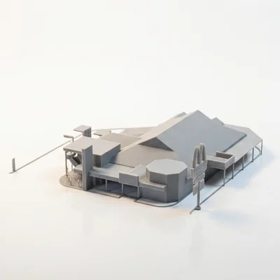 Mô hình kiến trúc nhà hàng McDonald's in 3D