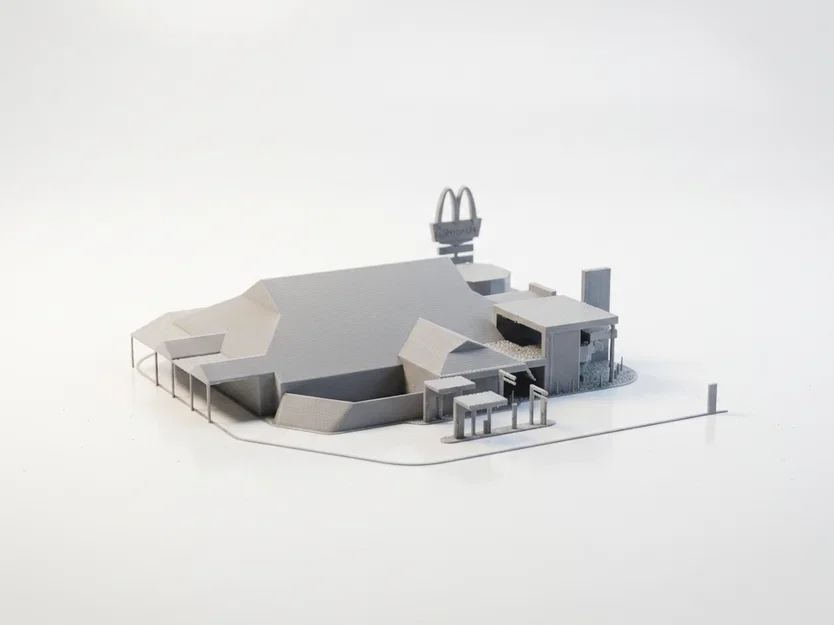 Mô hình kiến trúc nhà hàng McDonald's in 3D - Image 3