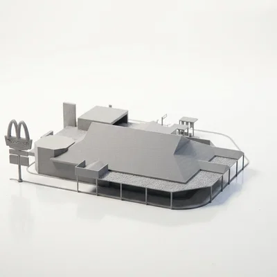 Mô hình kiến trúc nhà hàng McDonald's in 3D