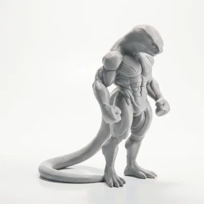 Mô hình tượng Chiến binh Bò sát Fantasy in 3D