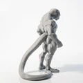 Mô hình tượng Chiến binh Bò sát Fantasy in 3D - Thumbnail 3
