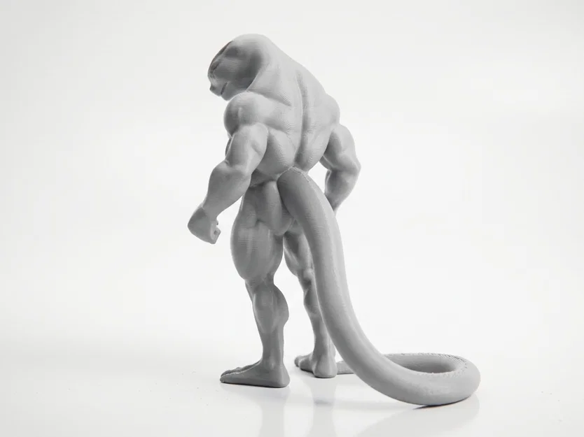 Mô hình tượng Chiến binh Bò sát Fantasy in 3D - Image 4